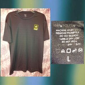 Unknown brand Black US Army Altleisure Stretch Soft Knit Shirt Sz Large